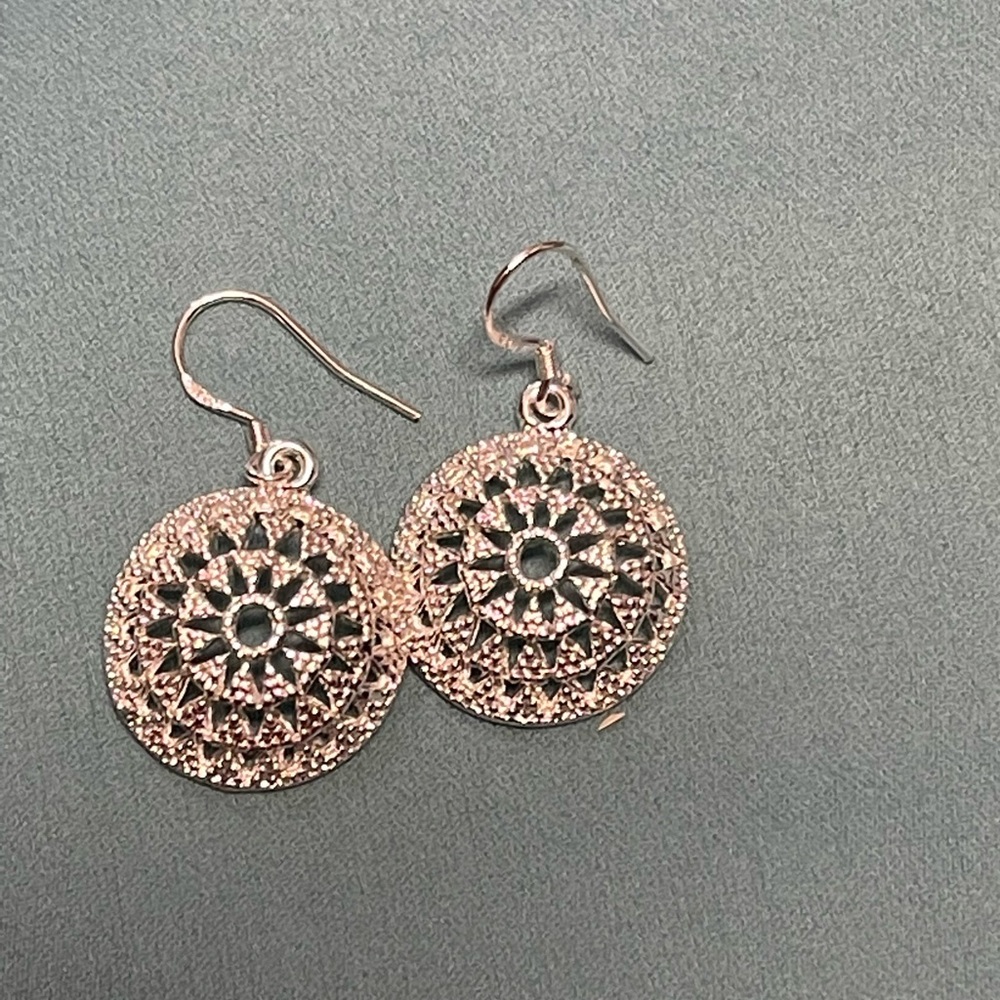 Silver earrings